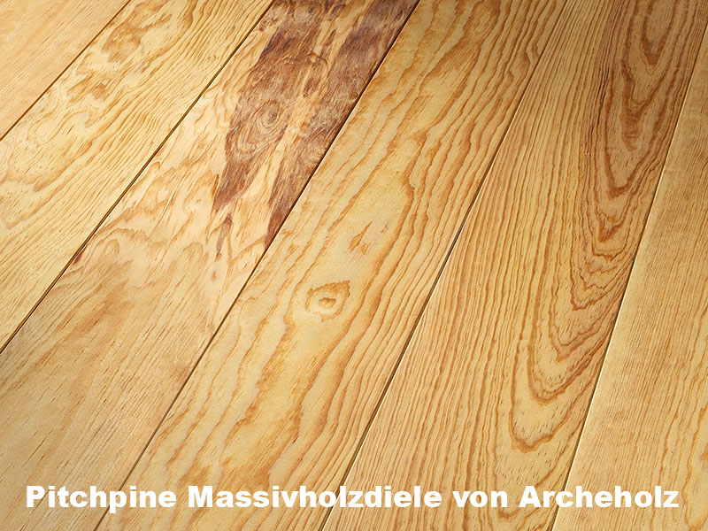 Pitchpine Massivholzdielen